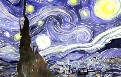 Des lueurs dans le ciel du Luberon