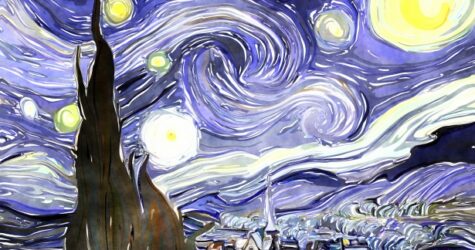 Des lueurs dans le ciel du Luberon